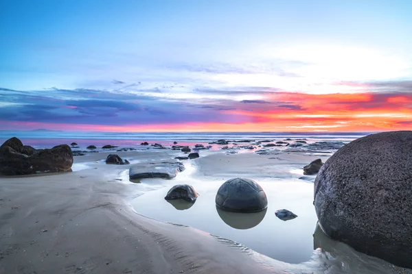 Nagy Moeraki Boulder Zéland — Stock Fotó