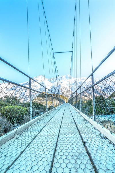 マウント ・ クックに吊り橋 — ストック写真