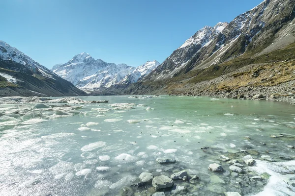 Lac avec glacier de glace — Photo