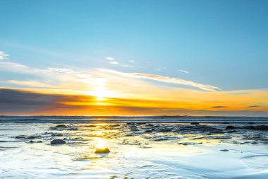 Doğal arka plana sahip plaj