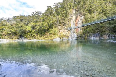 Mavi havuzu nehir Queentown, Yeni Zelanda