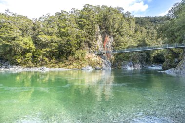 Mavi havuzu nehir Queentown, Yeni Zelanda