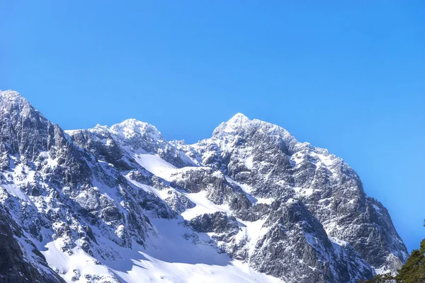 Montagne Ricoperte Neve Alpi Meridionali Nuova Zelanda — Foto Stock