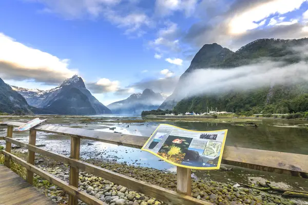 Vistas Montaña Milford Sound Nueva Zelanda —  Fotos de Stock