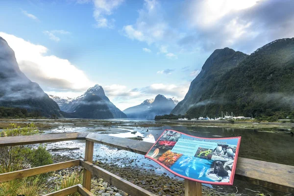 Vistas Montaña Milford Sound Nueva Zelanda —  Fotos de Stock