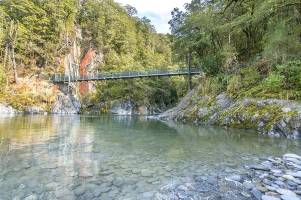 Blue Pool River Bei Queentown Neuseeland — Stockfoto