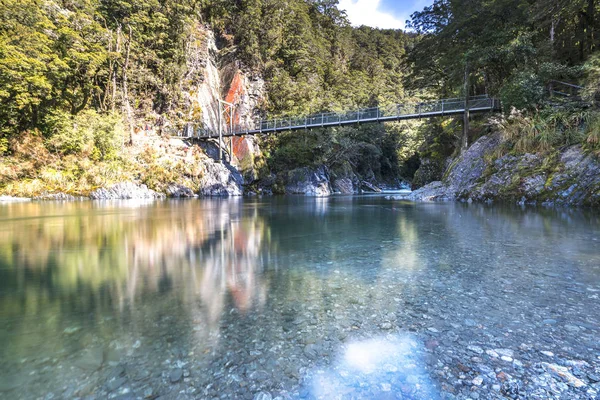 Blue Pool River Bei Queentown Neuseeland — Stockfoto