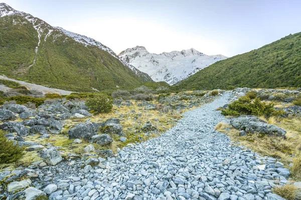 Spåra Till Mount Cook National Park Nya Zeeland — Stockfoto