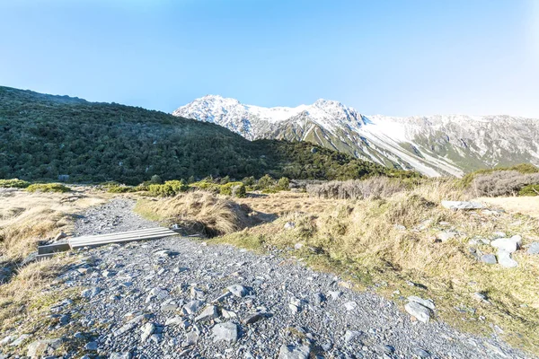 Pista Parque Nacional Mount Cook Nueva Zelanda — Foto de Stock