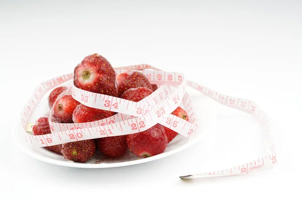 Fresas congeladas con concepto saludable — Foto de Stock