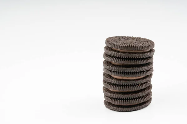 Cookies med vit bakgrund — Stockfoto