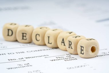 Ahşap mektup küp. İş kavramı.