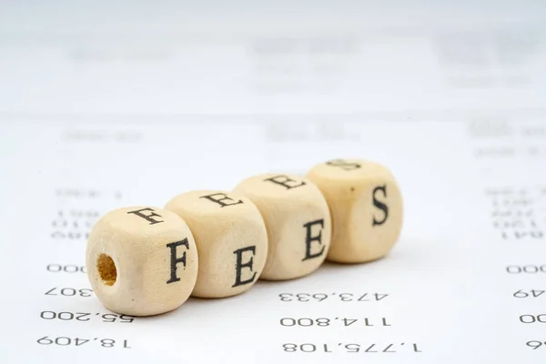 stock image Wooden letter cube. Business concept.