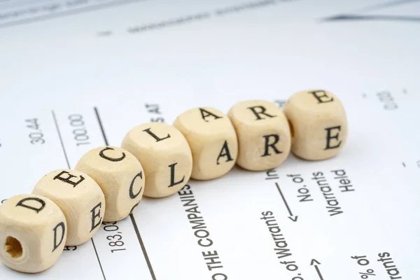 Wooden Letter Cube Business Concept — Stock Photo, Image