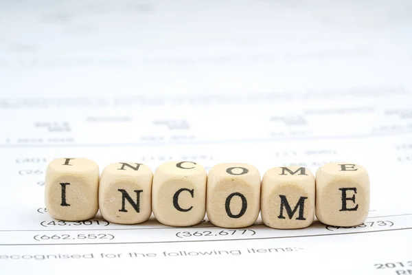 Wooden Letter Cube Business Concept — Stock Photo, Image