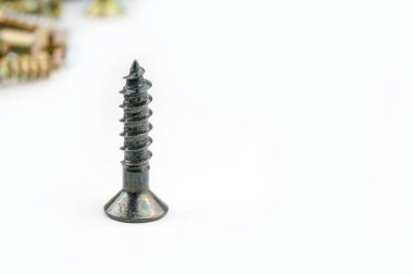 Beyaz arka plan ile vida