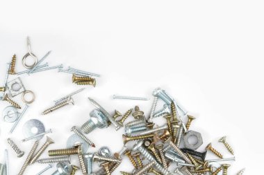 Beyaz arka plan ile vida