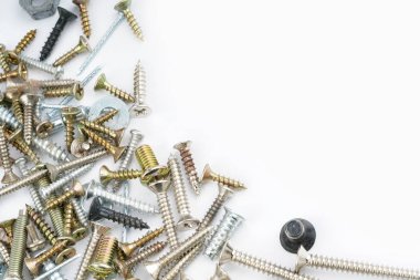 Beyaz arka plan ile vida