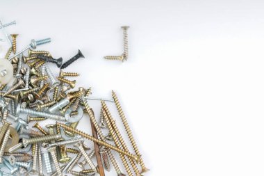 Beyaz arka plan ile vida