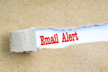 Kırmızı metin konsepti ile