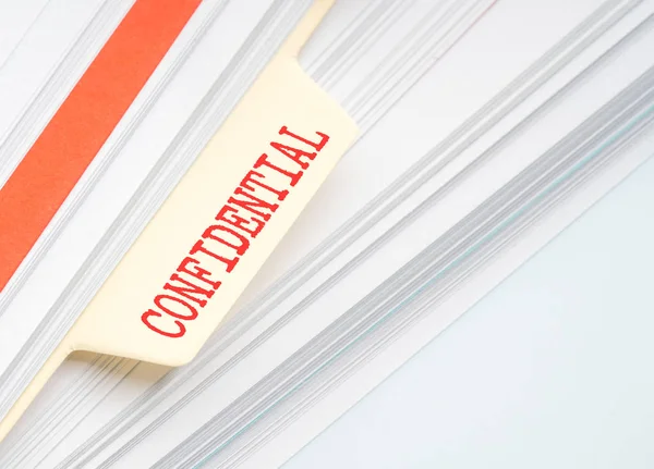 Document Bestand Met Conceptuele Tekst — Stockfoto