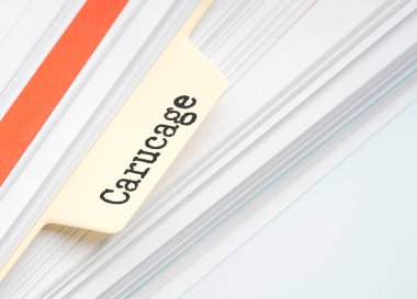 Kavramsal vergilendirilmiş metin ile kağıt dosyalama.