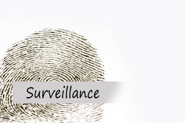 Bulanık başparmak baskılı kavramsal metin