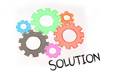 Dişli metin kavramsal çizimler.