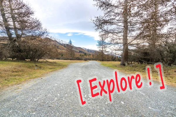 Street Glentenner Campsite New Zealand — Stock Photo, Image