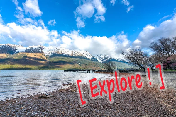 Lake Mountain Glenorchy New Zealand — Stock Photo, Image