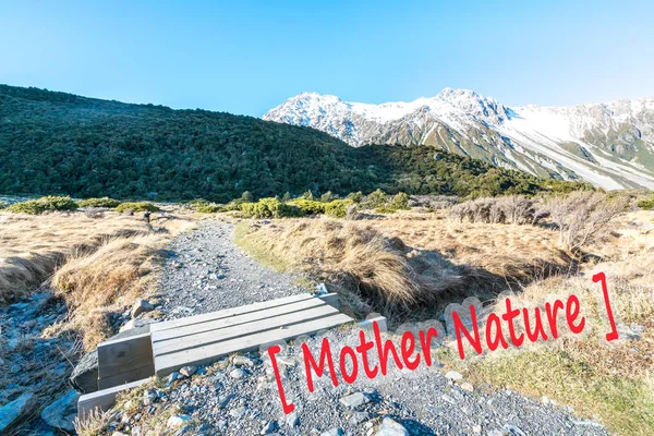 Pista Parque Nacional Mount Cook Nueva Zelanda —  Fotos de Stock