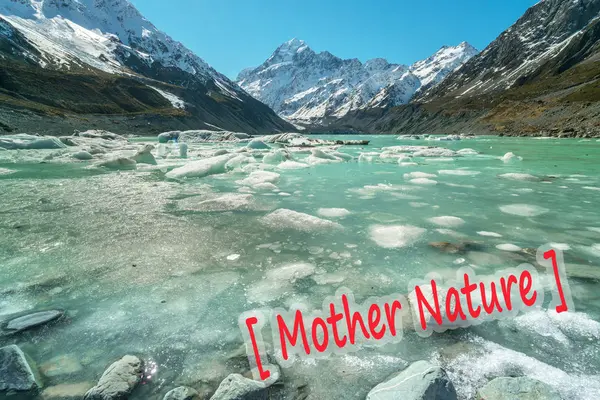 Glaciar Mueller Aoraki Cook National Par Isla Sur Nueva Zelanda —  Fotos de Stock