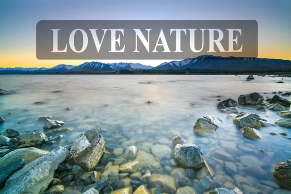 Lake Tekapo Výhledem Východ Slunce — Stock fotografie