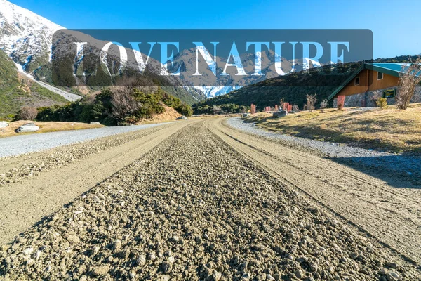 Aoraki National Park Hooker Valley Walking Trek Mouth Cook New — Stock Photo, Image