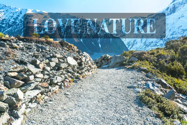 Walkway Aoraki Mount Cook New Zealand — Stock Photo, Image