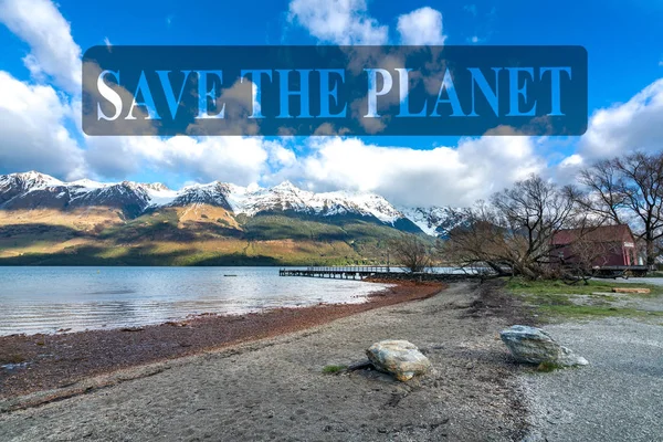 Göl Dağı Glenorchy Yeni Zelanda — Stok fotoğraf