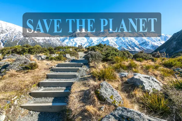 Aoraki Nemzeti Park Prosti Völgy Trek Séta Száj Cook Zéland — Stock Fotó