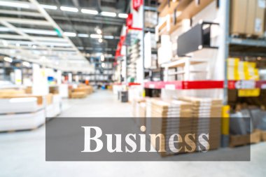 Bulanık arka planlı ambar veya depo