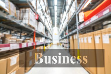 Bulanık arka planlı ambar veya depo