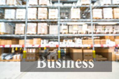 Bulanık arka planlı ambar veya depo