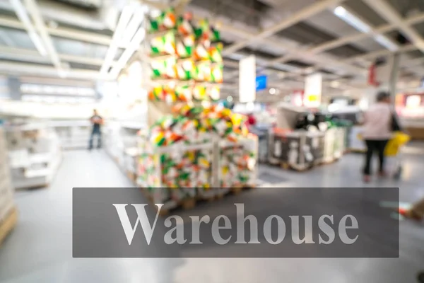 Warehouse Storehouse Blur Background — Stock Photo, Image