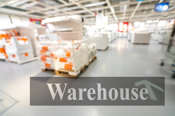 Warehouse Storehouse Blur Background — Stock Photo, Image