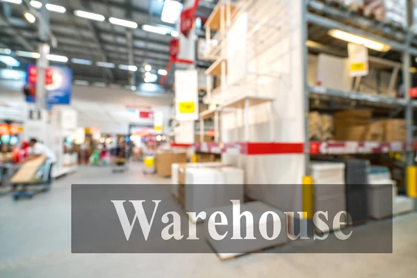 Warehouse Storehouse Blur Background — Stock Photo, Image