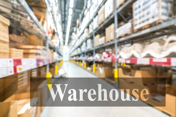 Warehouse Storehouse Blur Background — Stock Photo, Image