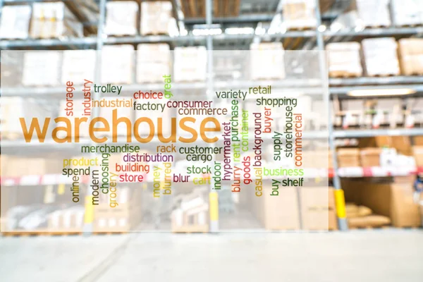 Warehouse Storehouse Blur Background — Stock Photo, Image