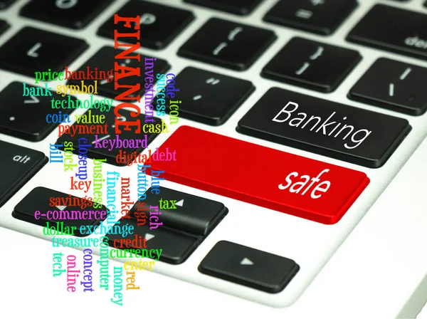 Banking Concept Keyboard Button — Stock Photo, Image