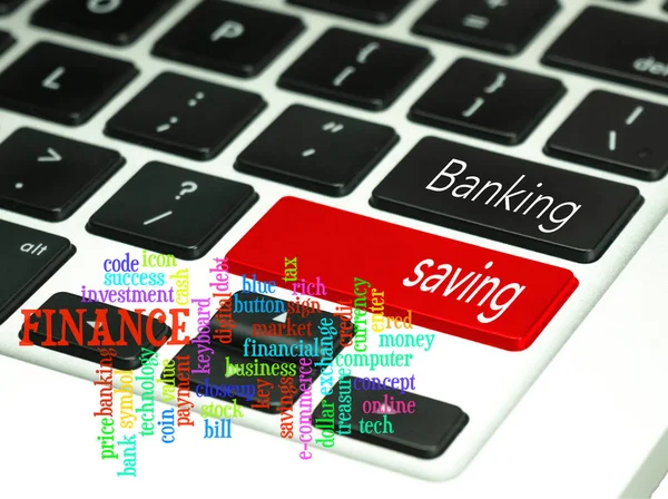 Banking Concept Keyboard Button — Stock Photo, Image