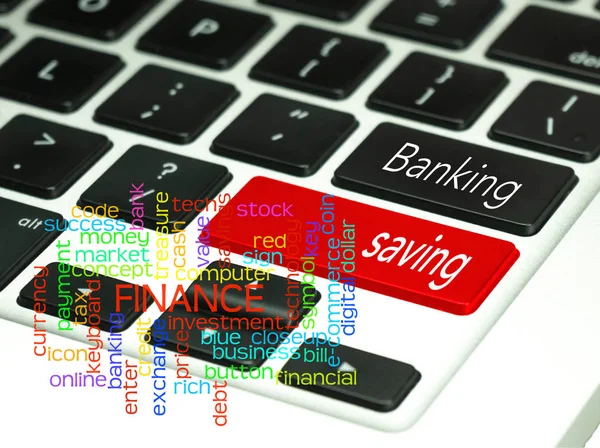 Banking Concept Keyboard Button — Stock Photo, Image