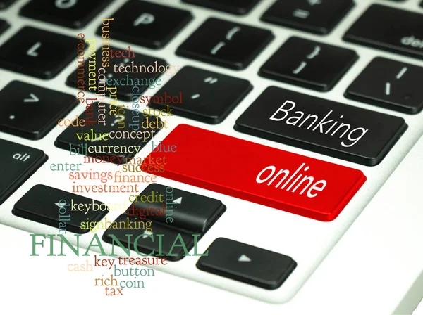 Banking Concept Keyboard Button — Stock Photo, Image