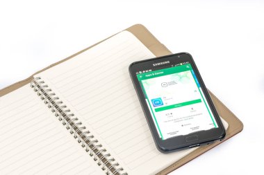 Kuala Lumpur, Malezya - 9 Şubat 2017: Akıllı telefonda Android uygulamaları.